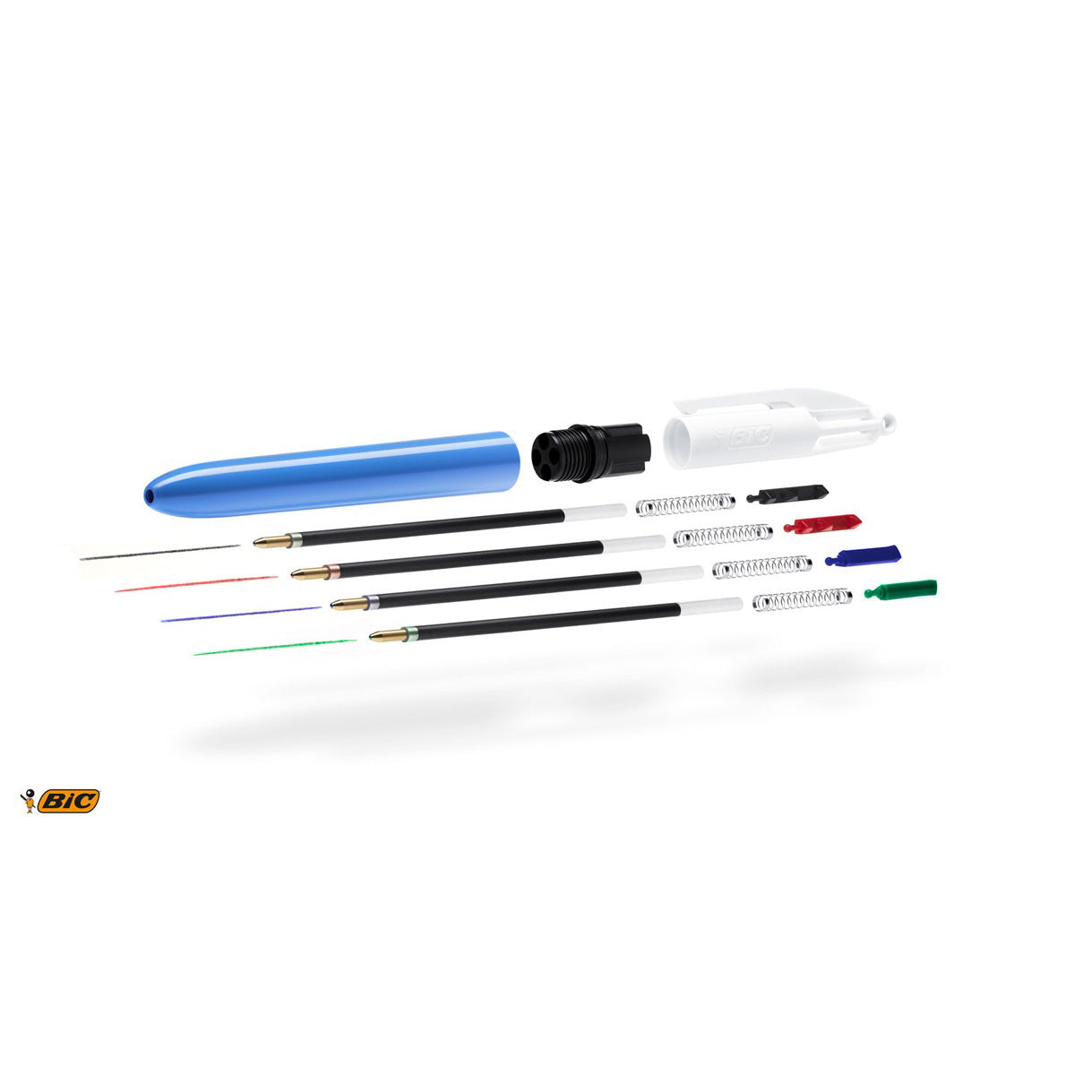 BIC 4 Colores Original AZUL DETALLE