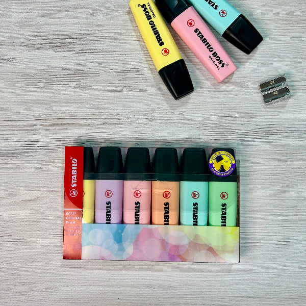 STABILO BOSS ORIGINAL PASTEL Estuche 6 COLORES