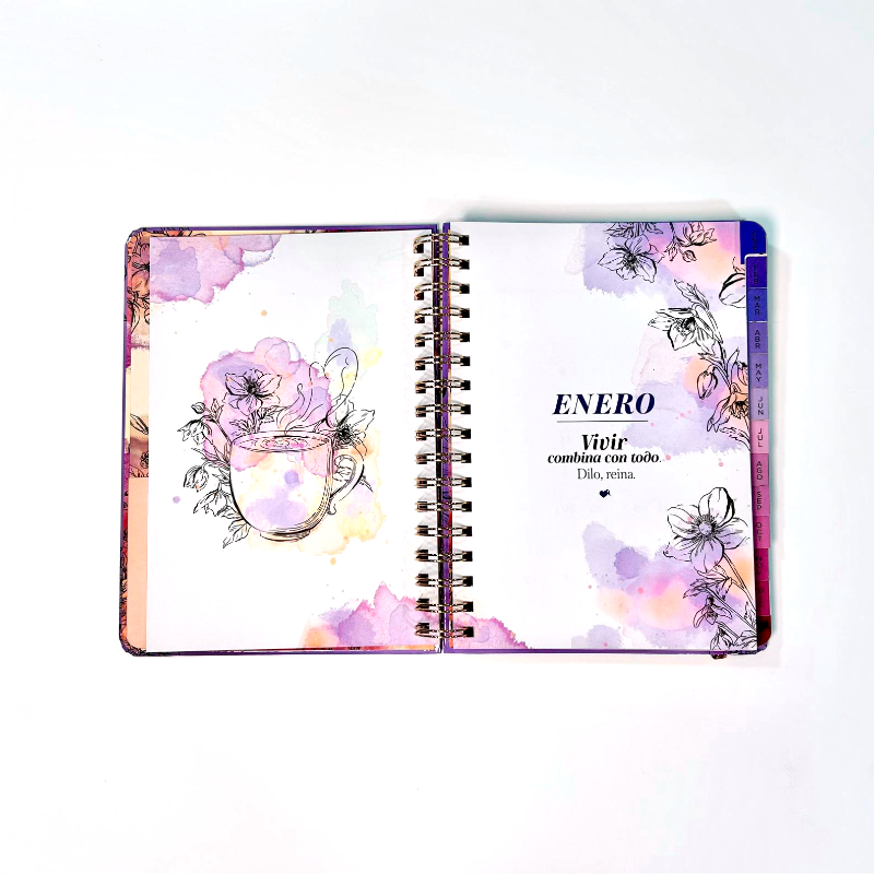 Agenda anual semanal 2026 La Vecina Rubia