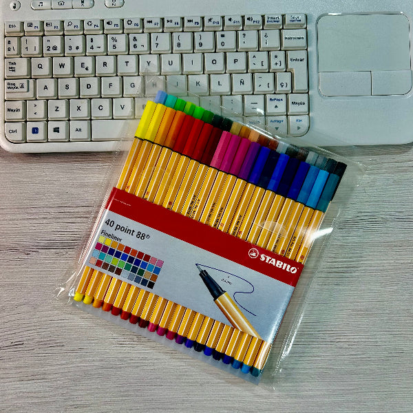 Rotuladores STABILO Point 88 Estuche 40ud 